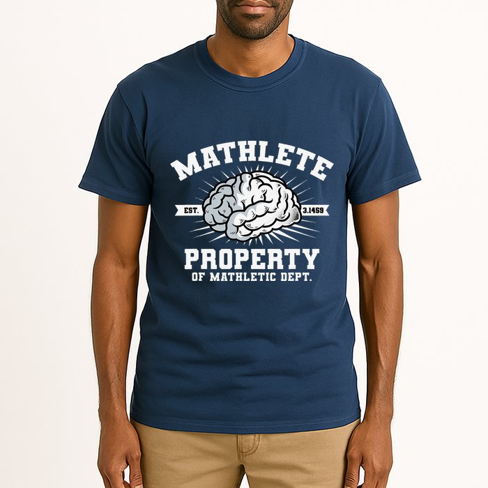Mathlete Mathletic Dept. Est 3.1459 Math Teacher Pi Day Tall T-Shirt