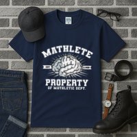 Mathlete Mathletic Dept. Est 3.1459 Math Teacher Pi Day Tall T-Shirt