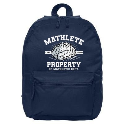 Mathlete Mathletic Dept. Est 3.1459 Math Teacher Pi Day 16 in Basic Backpack