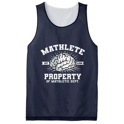 Mathlete Mathletic Dept. Est 3.1459 Math Teacher Pi Day Mesh Reversible Basketball Jersey Tank