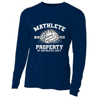 Mathlete Mathletic Dept. Est 3.1459 Math Teacher Pi Day Cooling Performance Long Sleeve Crew
