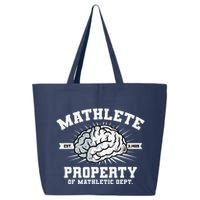 Mathlete Mathletic Dept. Est 3.1459 Math Teacher Pi Day 25L Jumbo Tote