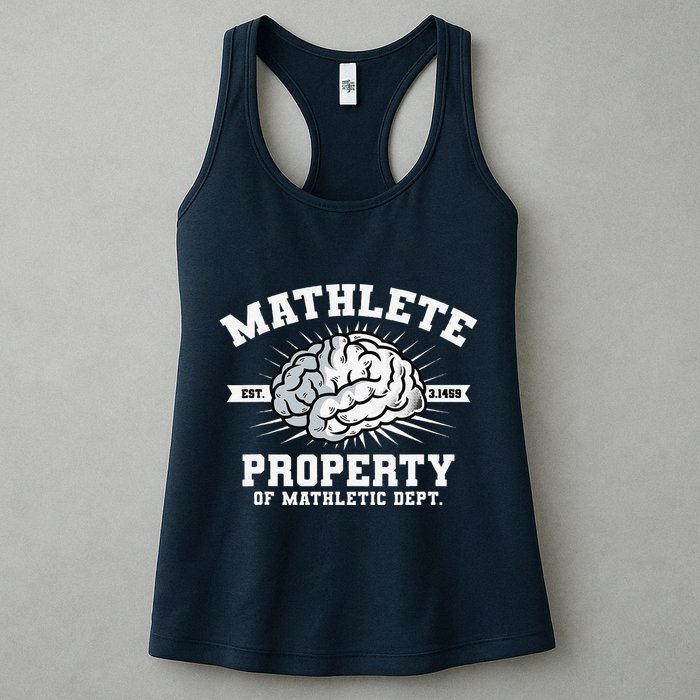Mathlete Mathletic Dept. Est 3.1459 Math Teacher Pi Day Womens Tank Top