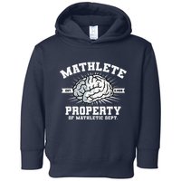 Mathlete Mathletic Dept. Est 3.1459 Math Teacher Pi Day Toddler Hoodie