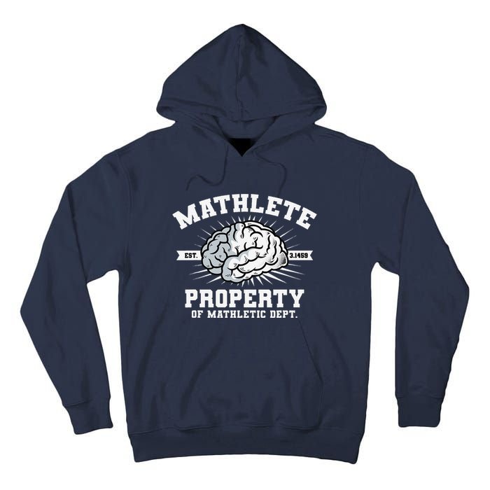 Mathlete Mathletic Dept. Est 3.1459 Math Teacher Pi Day Tall Hoodie