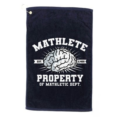 Mathlete Mathletic Dept. Est 3.1459 Math Teacher Pi Day Golf Towel