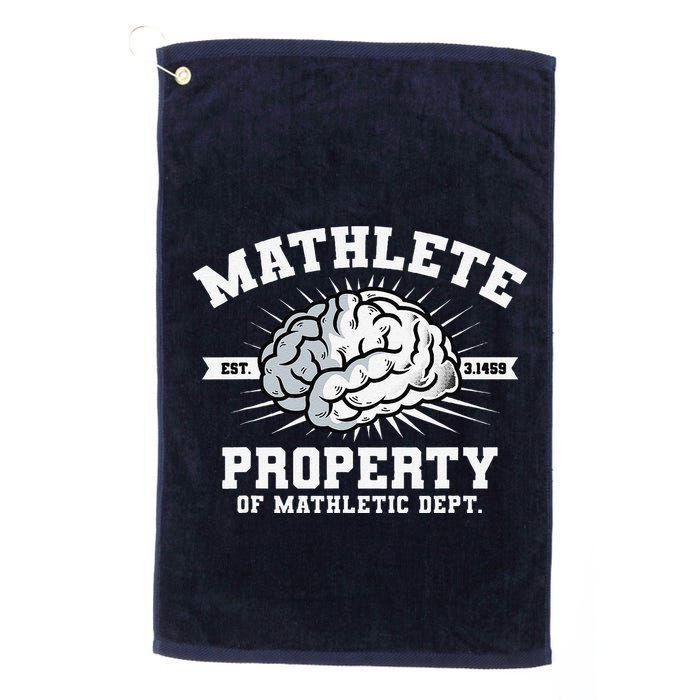 Mathlete Mathletic Dept. Est 3.1459 Math Teacher Pi Day Golf Towel