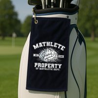 Mathlete Mathletic Dept. Est 3.1459 Math Teacher Pi Day Golf Towel
