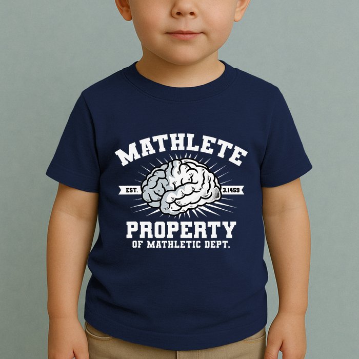 Mathlete Mathletic Dept. Est 3.1459 Math Teacher Pi Day Toddler T-Shirt
