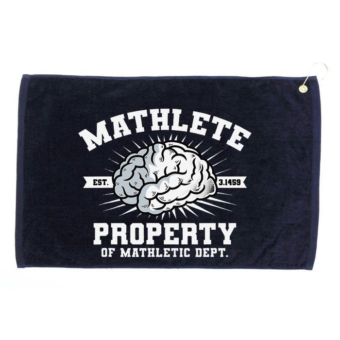 Mathlete Mathletic Dept. Est 3.1459 Math Teacher Pi Day Grommeted Golf Towel