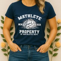 Mathlete Mathletic Dept. Est 3.1459 Math Teacher Pi Day Womens T-Shirt