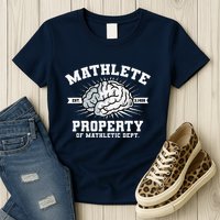Mathlete Mathletic Dept. Est 3.1459 Math Teacher Pi Day Womens T-Shirt