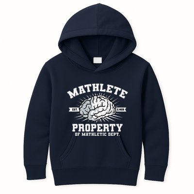 Mathlete Mathletic Dept. Est 3.1459 Math Teacher Pi Day Kids Hoodie
