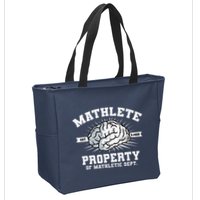 Mathlete Mathletic Dept. Est 3.1459 Math Teacher Pi Day Zip Tote Bag