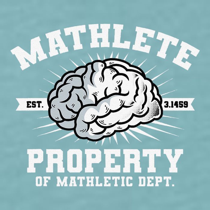 Mathlete Mathletic Dept. Est 3.1459 Math Teacher Pi Day Sueded Cloud Jersey T-Shirt