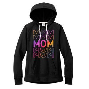 Mom Mothers Day Colorful Rainbow Women's Fleece Hoodie