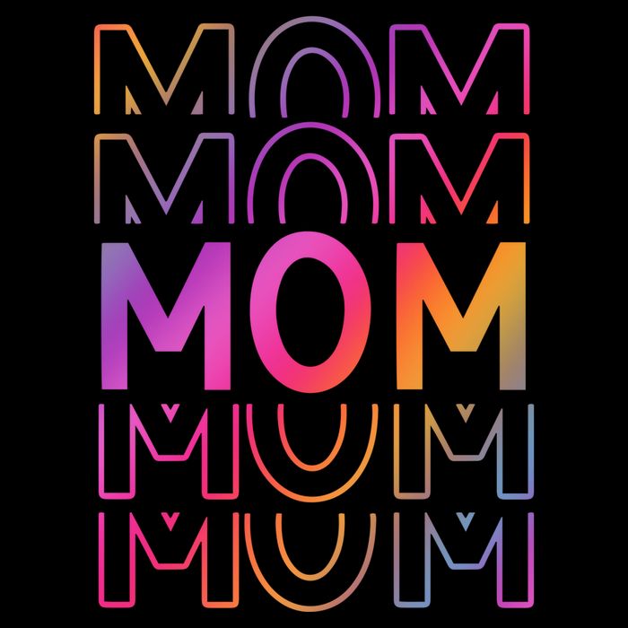 Mom Mothers Day Colorful Rainbow 16 in Basic Backpack