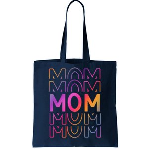 Mom Mothers Day Colorful Rainbow Tote Bag