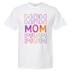 Mom Mothers Day Colorful Rainbow Garment-Dyed Heavyweight T-Shirt