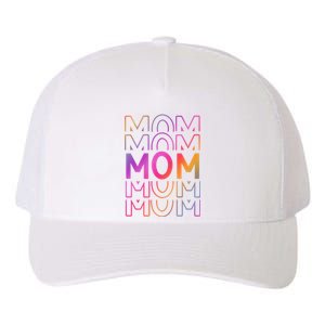 Mom Mothers Day Colorful Rainbow Yupoong Adult 5-Panel Trucker Hat