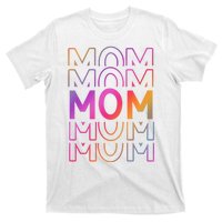 Mom Mothers Day Colorful Rainbow T-Shirt