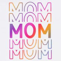 Mom Mothers Day Colorful Rainbow Button