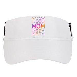 Mom Mothers Day Colorful Rainbow Adult Drive Performance Visor