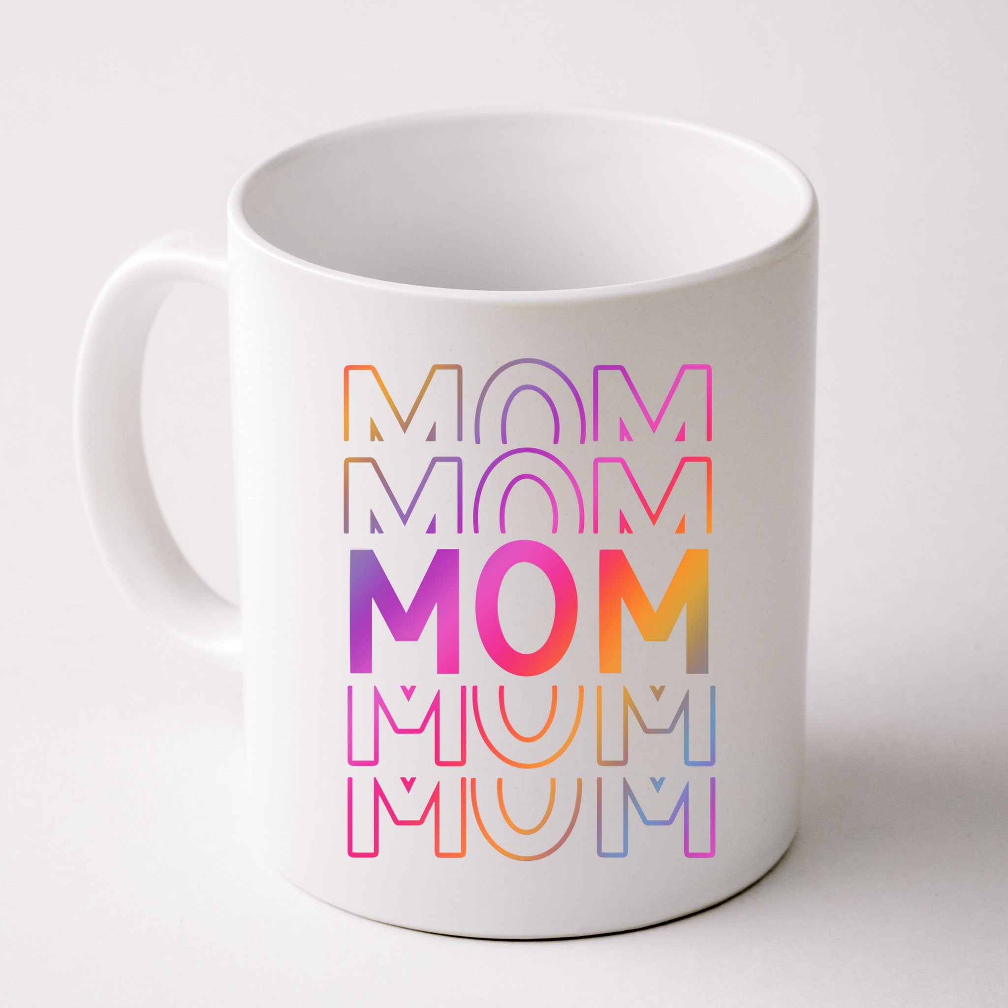 Mom Mothers Day Colorful Rainbow Mug