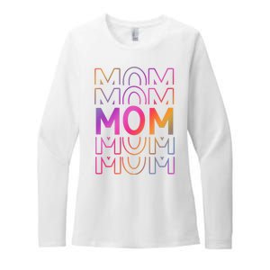 Mom Mothers Day Colorful Rainbow Womens CVC Long Sleeve Shirt