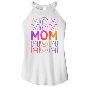 Mom Mothers Day Colorful Rainbow Women's Perfect Tri Rocker Tank