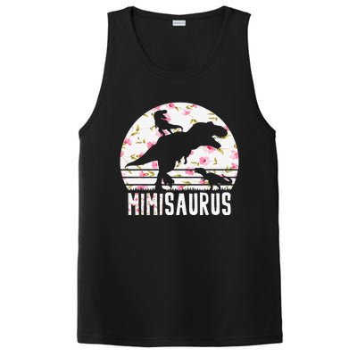 Mimisaurus Mothers Day Dinosaur Lover Funny Mom Of 2 Gift PosiCharge Competitor Tank