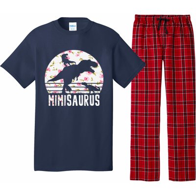 Mimisaurus Mothers Day Dinosaur Lover Funny Mom Of 2 Gift Pajama Set