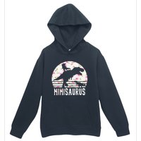 Mimisaurus Mothers Day Dinosaur Lover Funny Mom Of 2 Gift Urban Pullover Hoodie