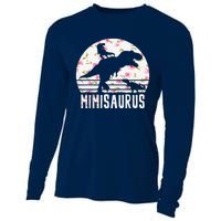 Mimisaurus Mothers Day Dinosaur Lover Funny Mom Of 2 Gift Cooling Performance Long Sleeve Crew