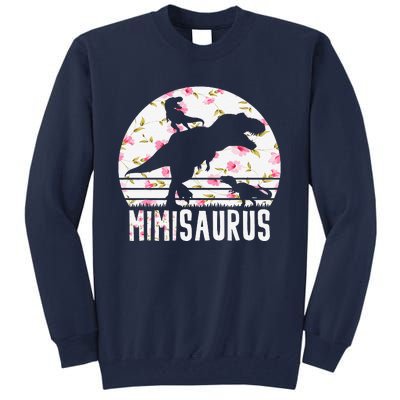 Mimisaurus Mothers Day Dinosaur Lover Funny Mom Of 2 Gift Tall Sweatshirt