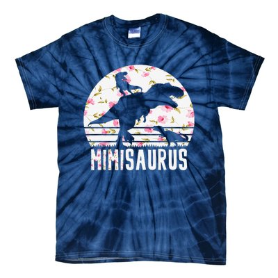 Mimisaurus Mothers Day Dinosaur Lover Funny Mom Of 2 Gift Tie-Dye T-Shirt