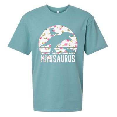 Mimisaurus Mothers Day Dinosaur Lover Funny Mom Of 2 Gift Sueded Cloud Jersey T-Shirt