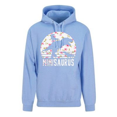 Mimisaurus Mothers Day Dinosaur Lover Funny Mom Of 2 Gift Unisex Surf Hoodie