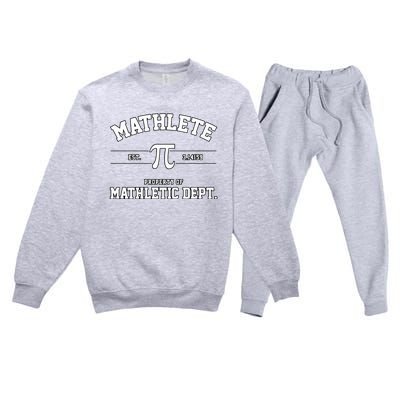 Mathlete Mathletic Department Premium Crewneck Sweatsuit Set