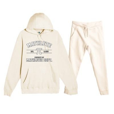 Mathlete Mathletic Department Premium Hooded Sweatsuit Set