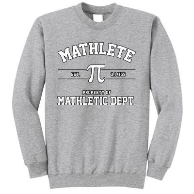 Mathlete Mathletic Department Tall Sweatshirt