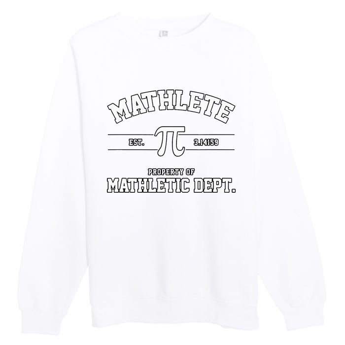 Mathlete Mathletic Department Premium Crewneck Sweatshirt