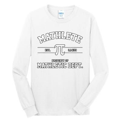 Mathlete Mathletic Department Tall Long Sleeve T-Shirt