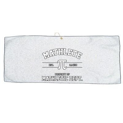 Mathlete Mathletic Department Large Microfiber Waffle Golf Towel