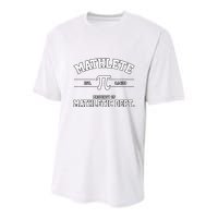 Mathlete Mathletic Department Youth Performance Sprint T-Shirt