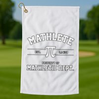 Mathlete Mathletic Department Golf Towel