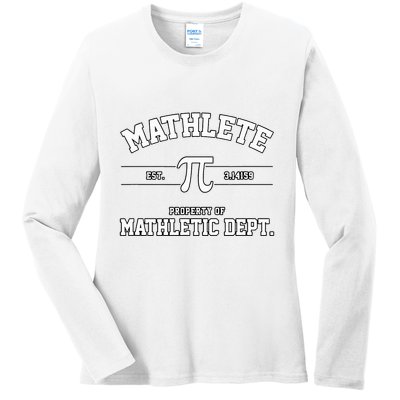 Mathlete Mathletic Department Ladies Long Sleeve Shirt