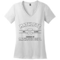 Mathlete Mathletic Department Women's V-Neck T-Shirt