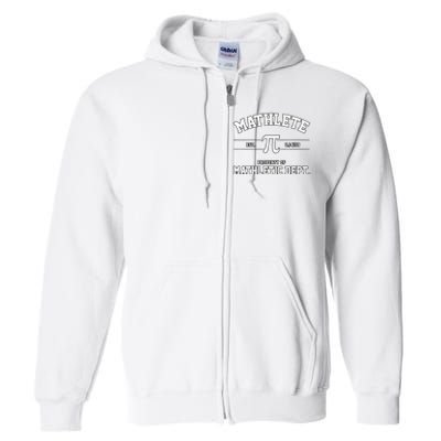 Mathlete Mathletic Department Full Zip Hoodie