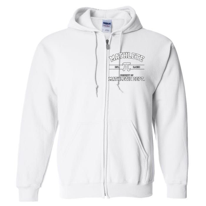 Mathlete Mathletic Department Full Zip Hoodie